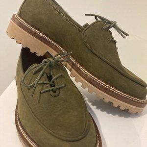 UNISEX SZ 39 JACQUES SOLOVIERE OXFORDS NUBUCK LEATHER